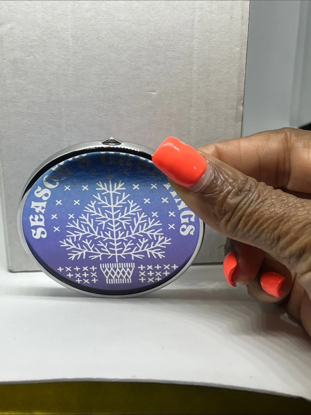 Hallmark Vintage 1987 Holographic Keepsake Ornament Christmas Tree